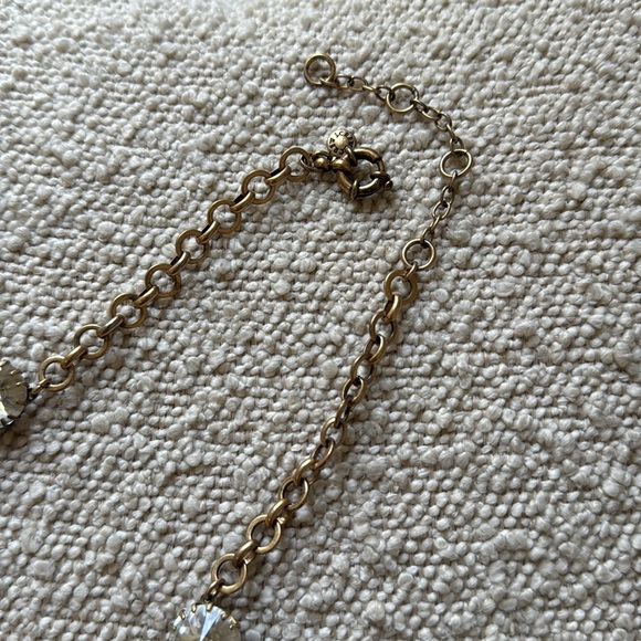 {J. Crew} Large Clear Rhinestone Choker Necklace - Picture 2 of 4